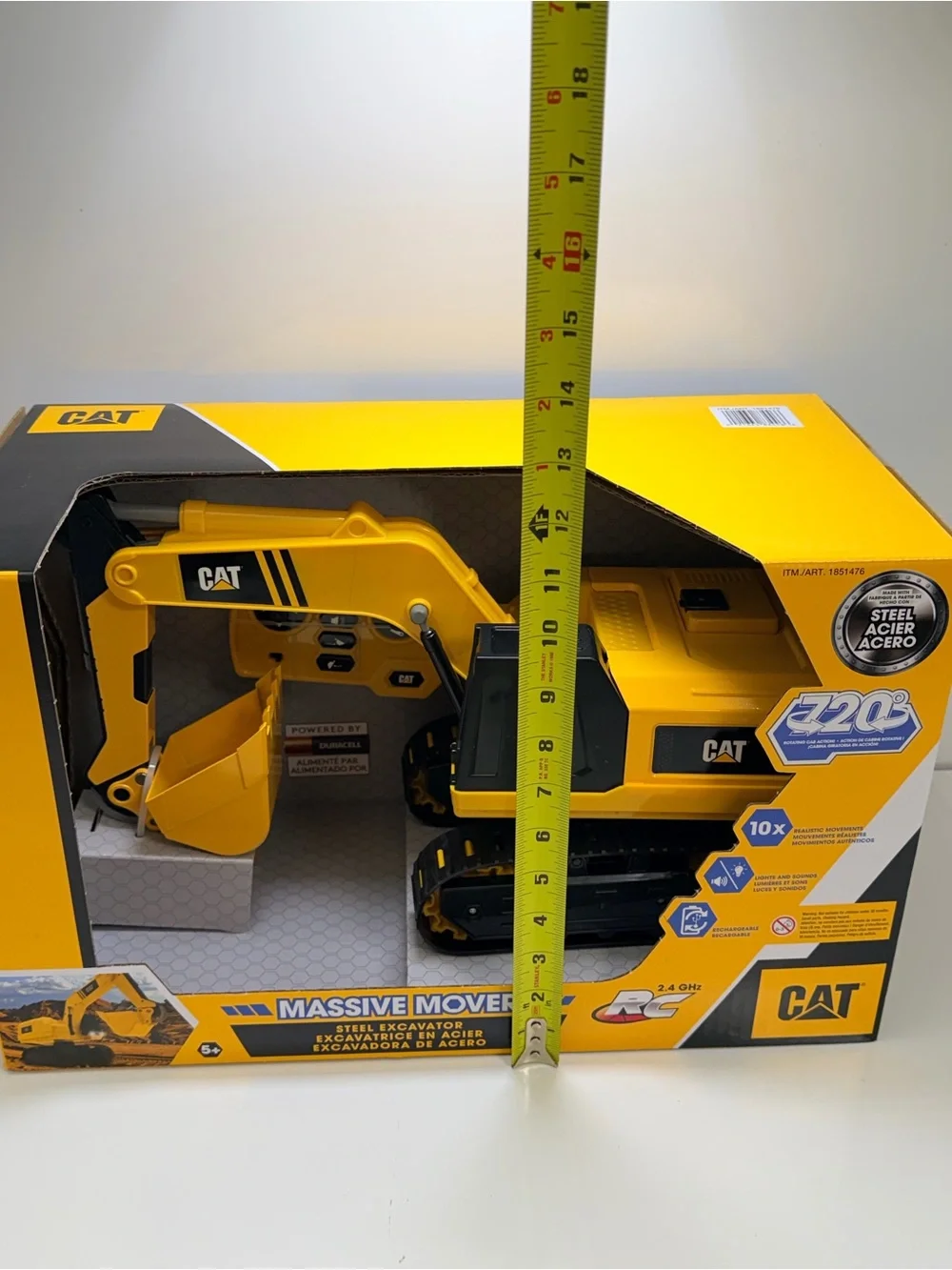 CAT Massive Mover RC Steel Dump Truck 2.4GHz Remote Control Rechargeable.
